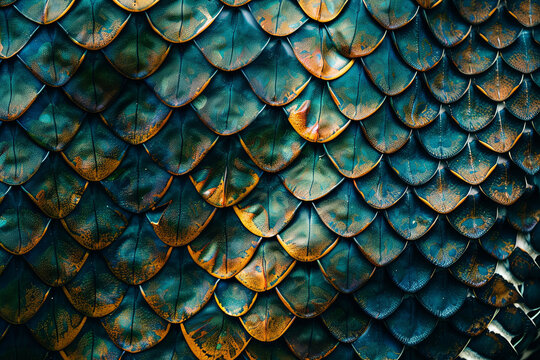 A closeup of a snakeskin texture pattern