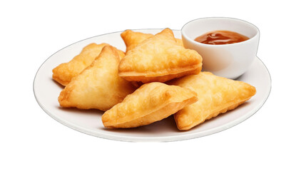 Create A High quality Fried Patongo on white background