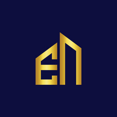 modern letter real estate logo design