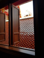 open door in the morning