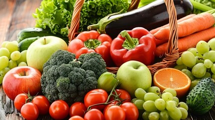 Fresh fruits and vegetables are filled with beneficial vitamins, minerals, and fiber that promote