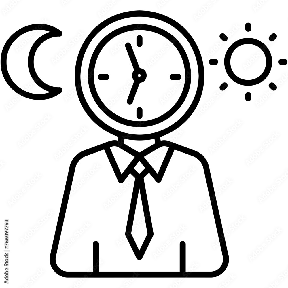 Wall mural Workaholic Icon