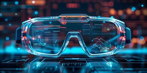 Smart Surgical Glasses Displaying Patient Data for Informed Medical Procedures in a Futuristic Digital Environment