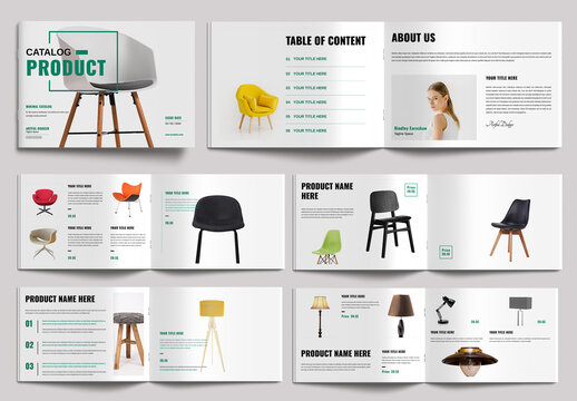 Product Catalog Template Design Layout