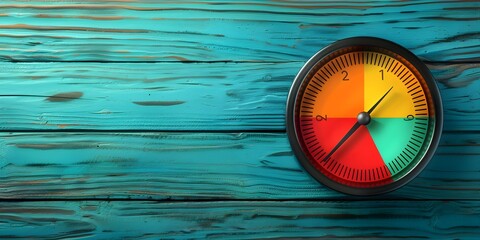 Excellent Credit Score Gauge Displaying Financial Creditworthiness and Stability