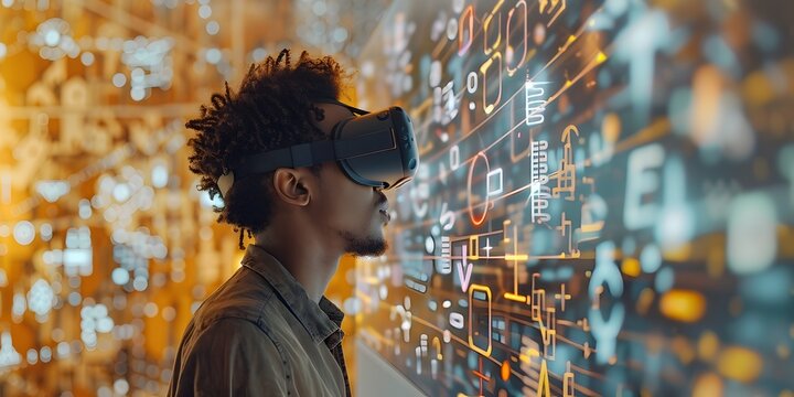 Mathematical Genius Solving Puzzles in a Boundless Virtual Realm of Futuristic and Discovery