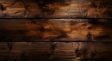 Glossy textured brown empty wooden plank background