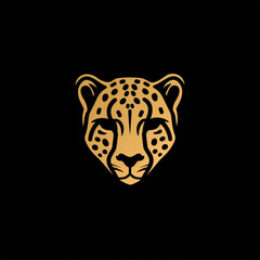 チーターのシンプルなロゴ/Simple Logo of a Cheetah/Generative AI	
