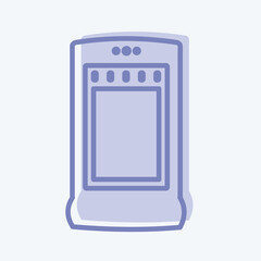 Icon Heater - Two Tone Style - Simple illustration,Editable stroke