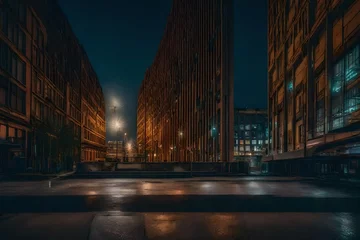 Foto op Aluminium night view of the city © Saqib Raza