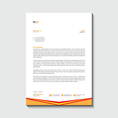 Company letterhead design template