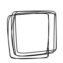 Abstract scribble square 