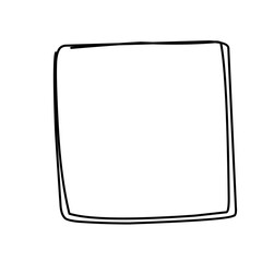 Abstract scribble square 