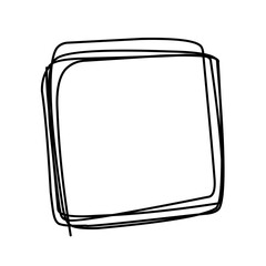 Abstract scribble square 