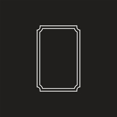 Vintage frames set isolated on white background. Decorative frame. Vector