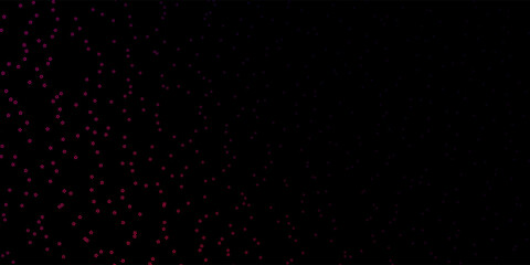 Dark Pink vector background with colorful stars.