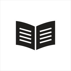 open book vector icon line template