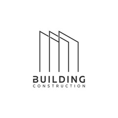 Vector logo icons building construction creative design