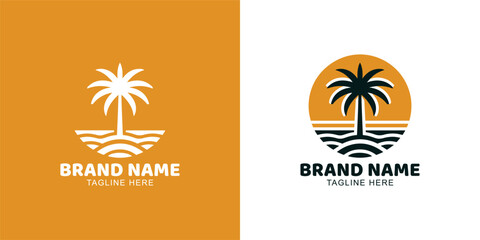 Palm tree logo in vector format.