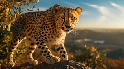 Fototapeten portrait of a leopard © Muzamil
