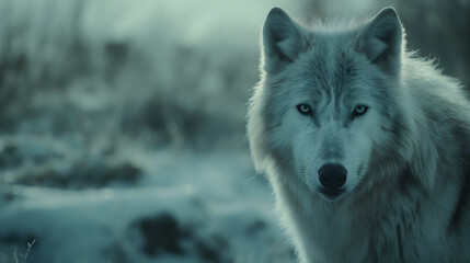 Majestic Grey Wolf in the Wild: A Portrait of Wilderness