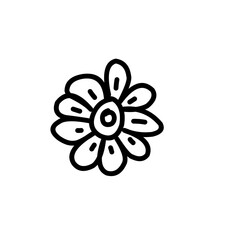 Kids Drawing Flower Doodle 