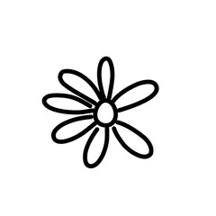 Kids Drawing Flower Doodle 