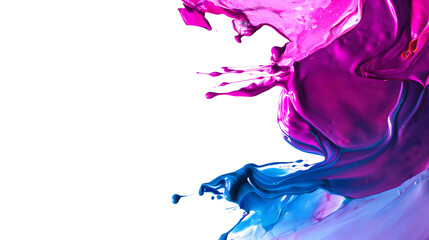 Fototapeta premium Colorful Abstract Smoke Clouds Drifting on White Background
