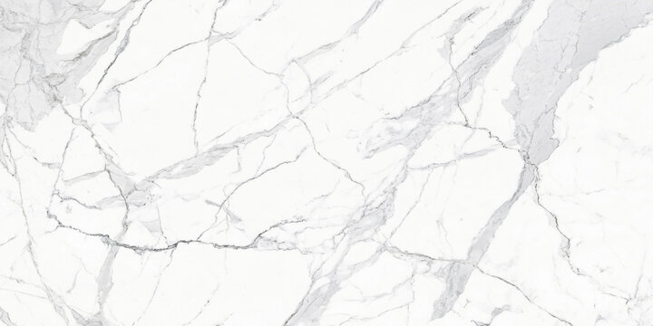 Modern statuario marble texture, thin and thick veins running unevenly across the image, interior kitchen or bathroom design, ceramic digitally printed tile, natural pattern background