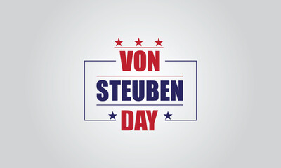 Von Steuben Day Parade Stylish Text illustration design