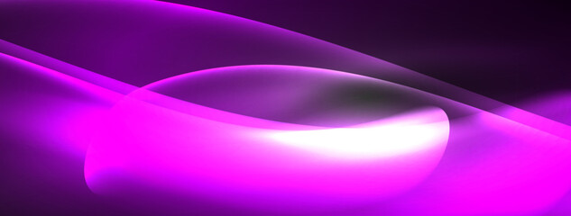 Lines and waves with neon light effect background for wallpaper, business card, cover, poster, banner, brochure, header, website