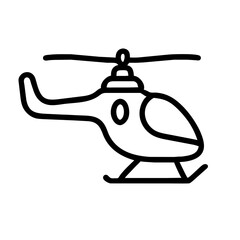 Helikopter Hubschrauber Symbol schwarz