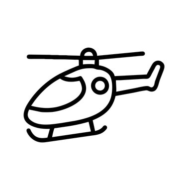 Helikopter Hubschrauber Symbol schwarz
