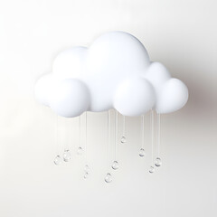 rainy clouds AI generative