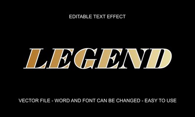 Editable text effect golden mock up