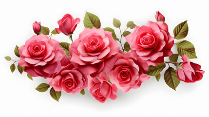 Obraz premium pink rose AI generated