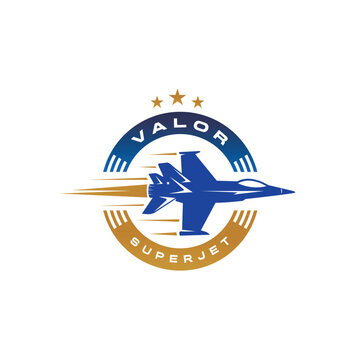 Hornet F-18 Logo design. Super Jet Logo design vector template 
