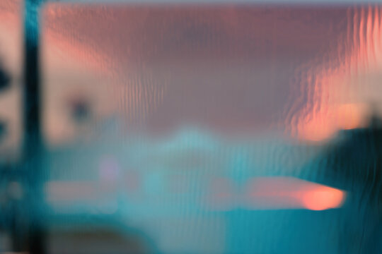 pink blue light trough glass contemporary background