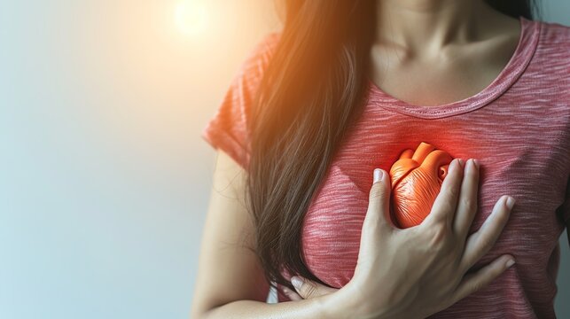 Woman with access to healthcare and in good health