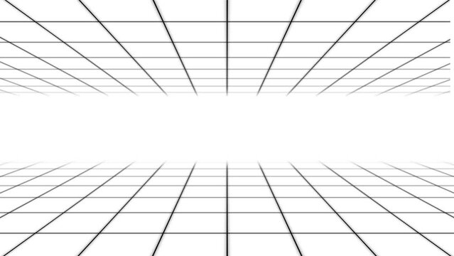 grid motion background,Simple grid background with copyspace. 3D perspective with moving camera.