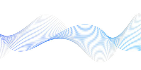 Modern abstract glowing wave background. colorful wave gradient lines on white background.Futuristic ribbons. Wave of multi-colored lines, white and blue gradient. Brochure, booklet,