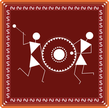 Indian Tribal Art  Warli Painting