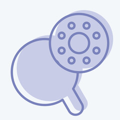 Icon Bobbin Case. suitable for education symbol. two tone style. simple design editable. design template vector. simple illustration