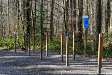 Outdoor Exercise Trail Posts