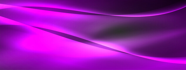 Lines and waves with neon light effect background for wallpaper, business card, cover, poster, banner, brochure, header, website