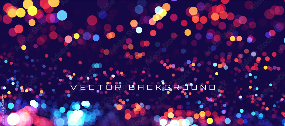 Poster abstract cosmic bokeh background, galaxy space blurry backdrop. soft blur light bokeh effect wallpap