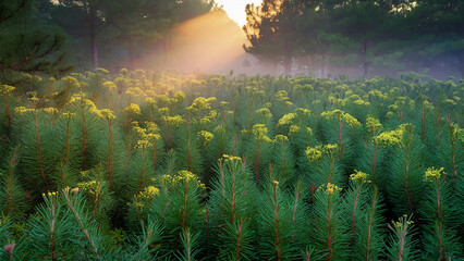 morning in the field