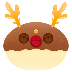 Cute Christmas Cake Cute Animal Cake Cute Reindeer Cake Cute Deer Cake Cartoon Cute Bakery Cartoon Cute Bun Cartoon illustration Cute Cake Cartoon illustration Cute Cupcake Cartoon illustration