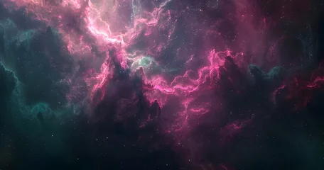 Foto op Aluminium Purple Space Nebulae: Captivating Wonders of the Cosmos © Davy