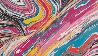 Abstract ink splatter   pattern illustration. Modern minimalist art print background of grunge hand drawn brush stroke on colorful backdrop. Fashion fabric, artistic texture design colourful backgroun